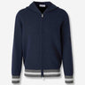 Gran Sasso Hombre Barcelona Cárdigan Punto Capucha color Azul Marino sku 543-001070 02 - Foto 1