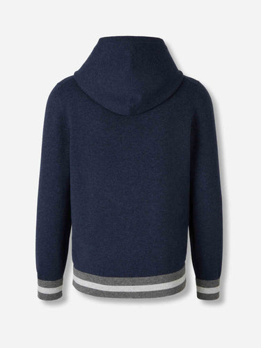 Gran Sasso Hombre Barcelona Cárdigan Punto Capucha color Azul Marino sku 543-001070 02 - Foto 2