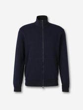 Brioni Hombre Barcelona Cárdigan Punto Cremallera color Azul Noche sku 543-001073 01 - Foto 1