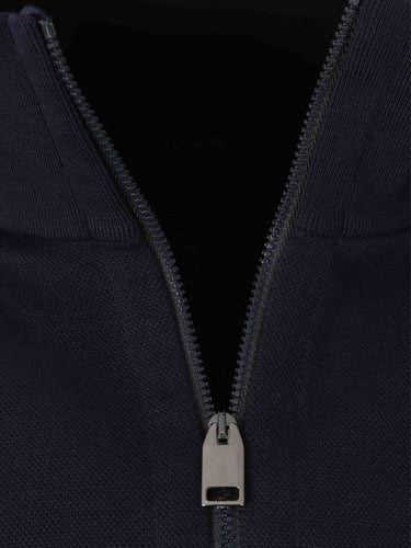 Brioni Hombre Barcelona Cárdigan Punto Cremallera color Azul Noche sku 543-001073 01 - Foto 3