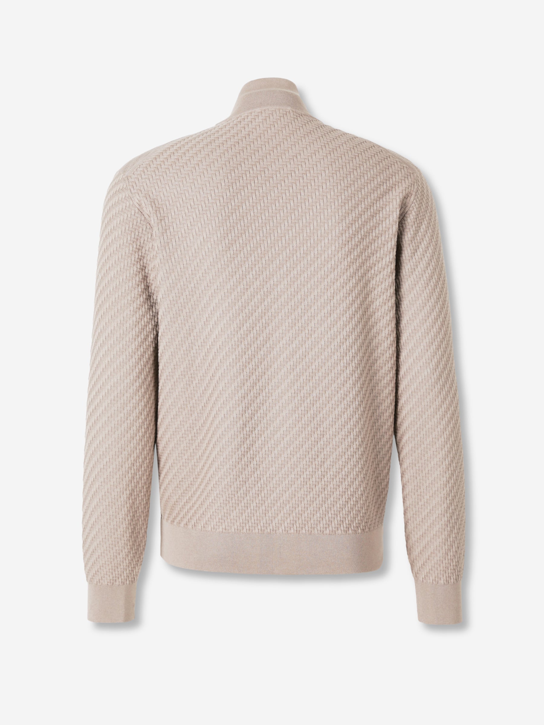 Brioni Hombre Barcelona Cárdigan Punto Cremallera color Beige sku 543-001074 01 - Foto 2