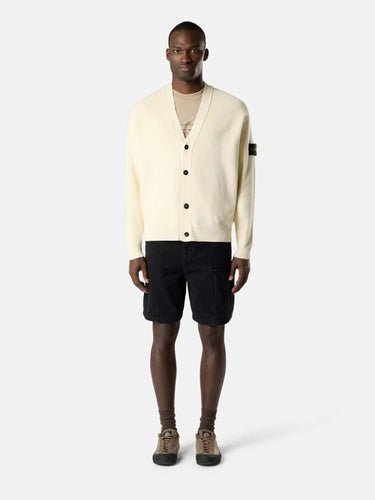 Stone Island Hombre Barcelona Cárdigan Punto Algodón color Marfil sku 543-001078 01 - Foto 2