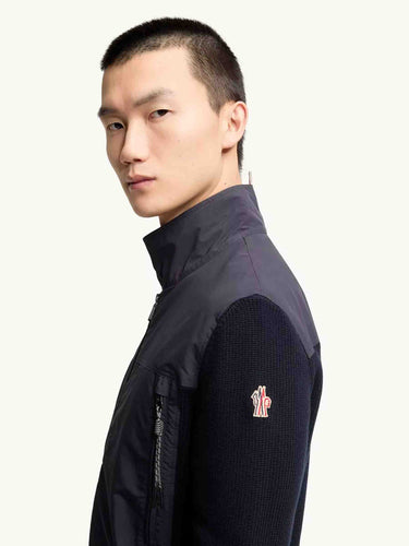 Moncler Grenoble Hombre Barcelona Cárdigan Acolchado Punto color Azul Noche sku 543-001086 01 - Foto 4