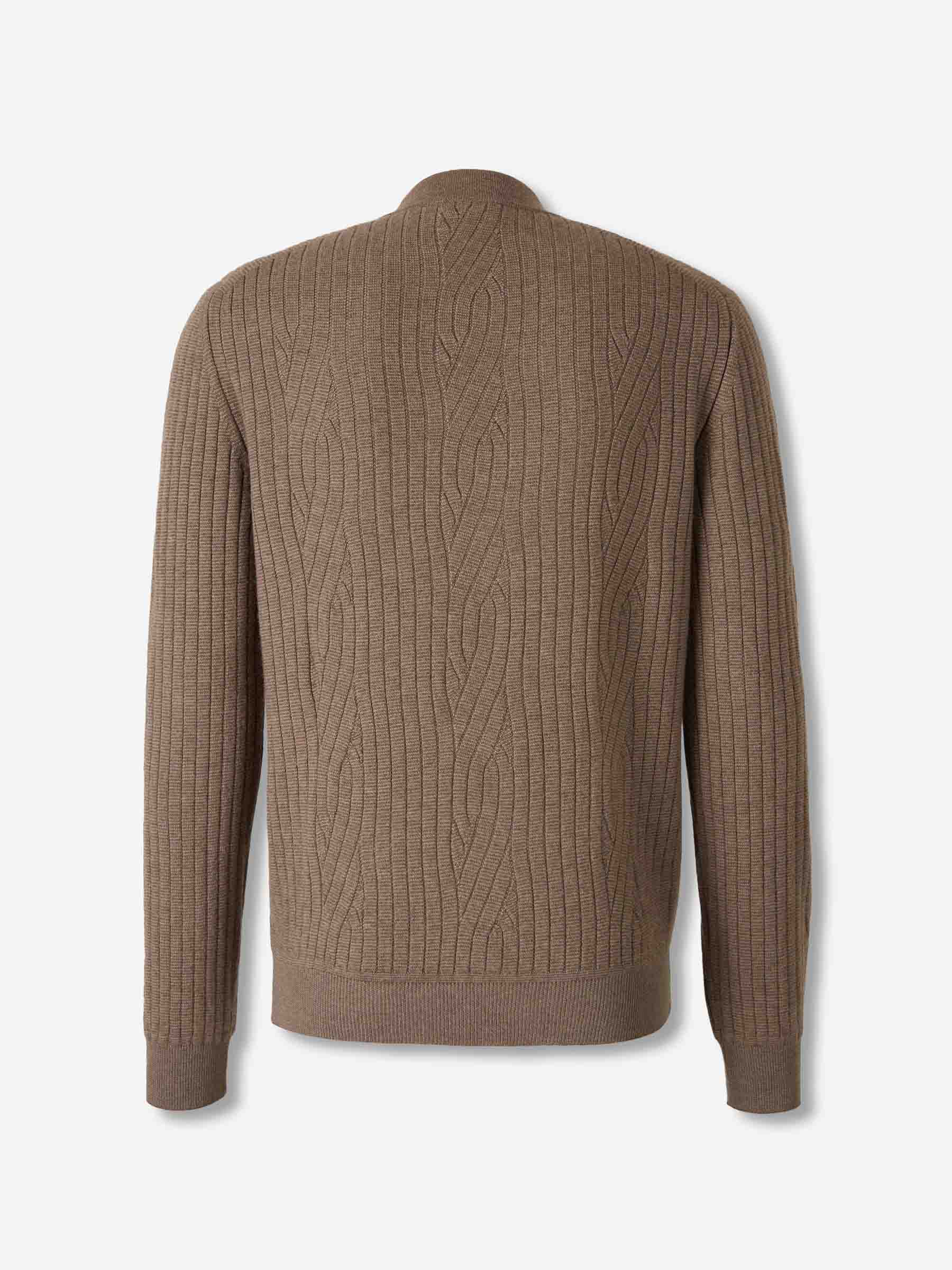 Brioni Hombre Barcelona Cárdigan Punto Lana color Marrón sku 543-001090 01 - Foto 2