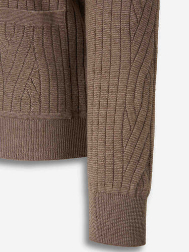 Brioni Hombre Barcelona Cárdigan Punto Lana color Marrón sku 543-001090 01 - Foto 4