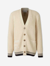 Ami Paris Hombre Barcelona Cárdigan Punto Lana color Beige sku 543-001094 01 - Foto 1