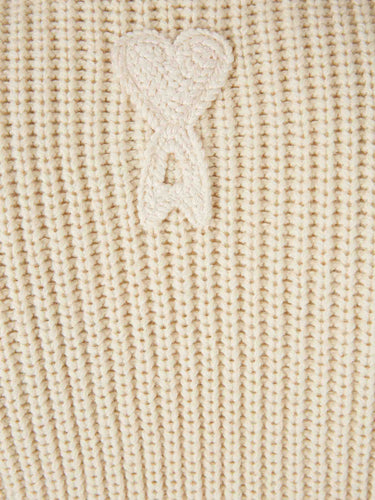 Ami Paris Hombre Barcelona Cárdigan Punto Lana color Beige sku 543-001094 01 - Foto 5