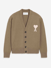 Ami Paris Hombre Barcelona Cárdigan Punto Lana color Taupe sku 543-001095 01 - Foto 1
