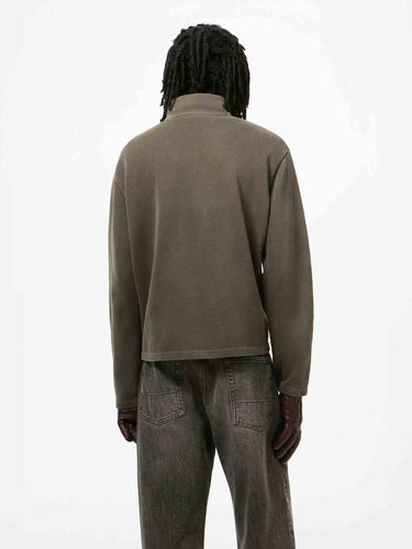 Our Legacy Hombre Barcelona Sudadera Shrunken de algodón con cremallera color Gris sku 543-001096 01 - Foto 3