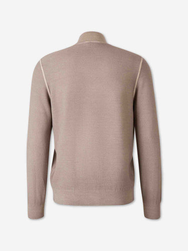Santa Eulalia Hombre Barcelona Cárdigan Cuello Alto color Beige sku 543-001098 01 - Foto 2