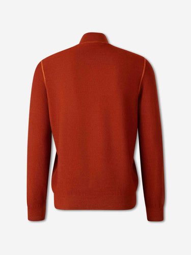 Santa Eulalia Hombre Barcelona Cárdigan Cuello Alto color Naranja Oscuro sku 543-001098 02 - Foto 2