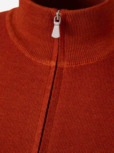 Santa Eulalia Hombre Barcelona Cárdigan Cuello Alto color Naranja Oscuro sku 543-001098 02 - Foto 3