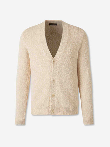Zanone Hombre Barcelona Cárdigan Punto Algodón color Beige sku 543-001103 01 - Foto 1
