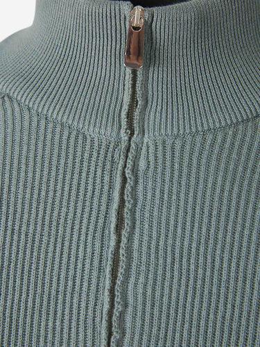 Santa Eulalia Hombre Barcelona Cárdigan Punto Cremallera color Verde Oscuro sku 543-001105 02 - Foto 3