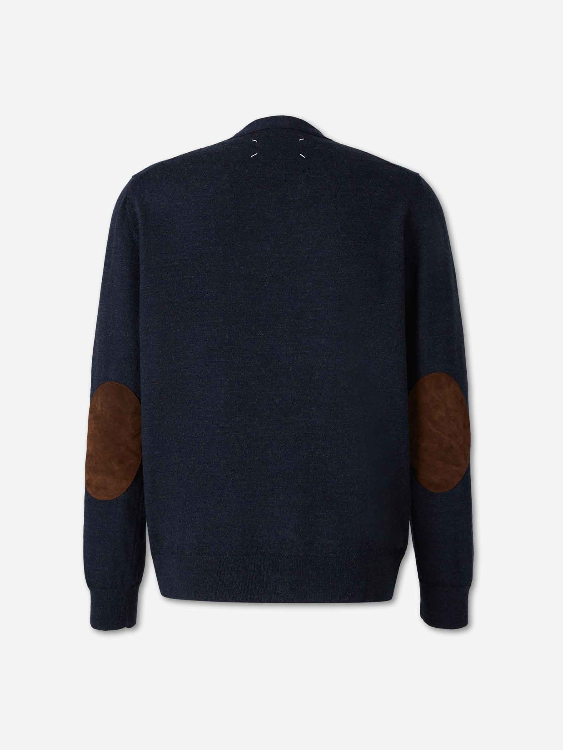 Maison Margiela Hombre Barcelona Cárdigan Lana color Azul Marino sku 543-001109 01 - Foto 2