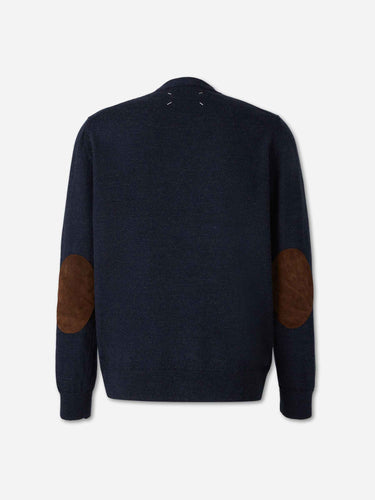 Maison Margiela Hombre Barcelona Cárdigan Lana color Azul Marino sku 543-001109 01 - Foto 2