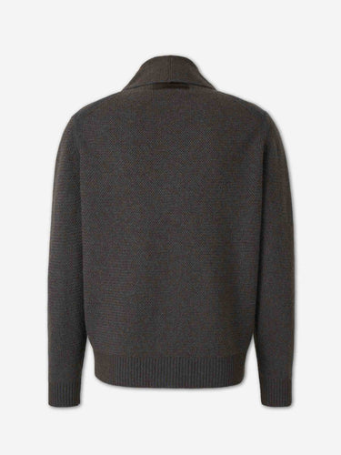 Zegna Hombre Barcelona Cárdigan Punto Texturizado color Marrón sku 543-001112 01 - Foto 2