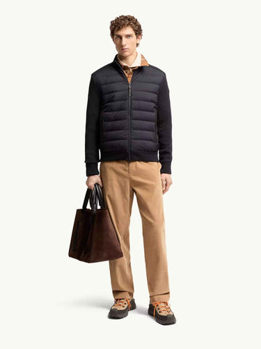 Moncler Hombre Barcelona Cárdigan Acolchado Cremallera color Azul Marino sku 543-001114 02 - Foto 2