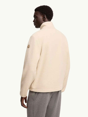 Moncler Hombre Barcelona Sudadera Cremallera Borreguillo color Crema sku 543-001117 01 - Foto 3