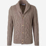 Gran Sasso Hombre Barcelona Cárdigan Trenzado Lana color Camel sku 543-001126 01 - Foto 1