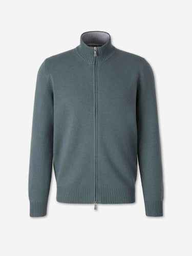 Santa Eulalia Hombre Barcelona Cárdigan Cuello Alto color Verde Militar sku 543-001129 02 - Foto 1