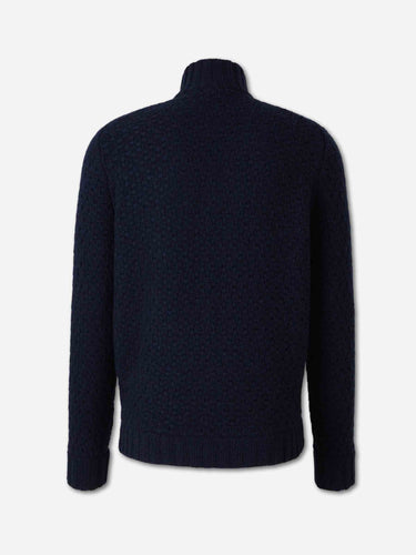 Fedeli Hombre Barcelona Cárdigan Cahsmere Cremallera color Azul Marino sku 543-001135 01 - Foto 2