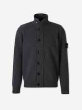 Stone Island Hombre Barcelona Cárdigan Cuello Alto color Gris Antracita sku 543-001137 01 - Foto 1