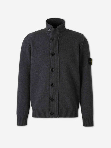 Stone Island Hombre Barcelona Cárdigan Cuello Alto color Gris Antracita sku 543-001137 01 - Foto 1