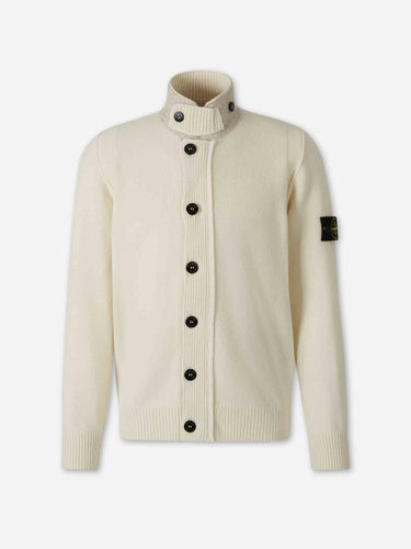 Stone Island Hombre Barcelona Cárdigan Cuello Alto color Marfil sku 543-001137 02 - Foto 1
