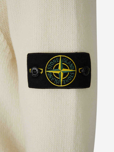 Stone Island Hombre Barcelona Cárdigan Cuello Alto color Marfil sku 543-001137 02 - Foto 5