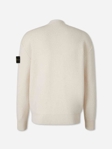 Stone Island Hombre Barcelona Cárdigan Lana color Marfil sku 543-001138 02 - Foto 2