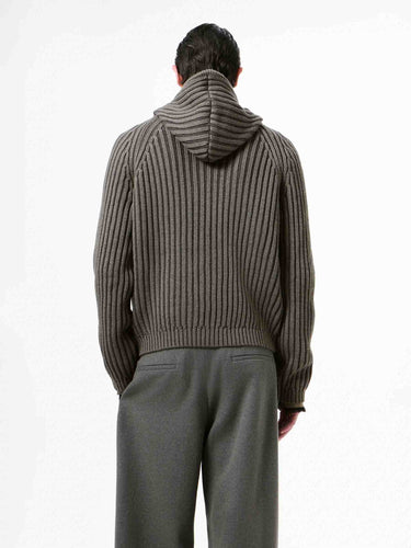 Our Legacy Hombre Barcelona Cárdigan Capucha Cremallera color Gris Antracita sku 543-001139 01 - Foto 3