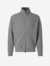Canali Hombre Barcelona Cárdigan Lana Cashmere color Gris sku 543-001146 01 - Foto 1