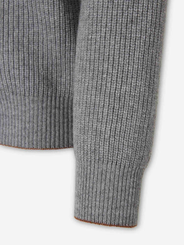 Canali Hombre Barcelona Cárdigan Lana Cashmere color Gris sku 543-001146 01 - Foto 4