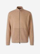Canali Hombre Barcelona Cárdigan Cremallera color Camel sku 543-001147 01 - Foto 1