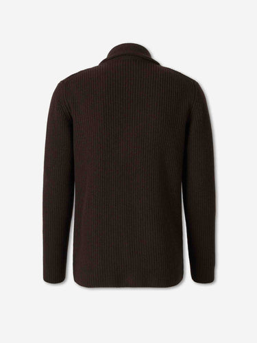 Santa Eulalia Hombre Barcelona Cárdigan Cruzado color Marrón Oscuro sku 543-001152 01 - Foto 2