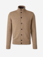 Zanone Hombre Barcelona Cárdigan Punto Lana color Camel sku 543-001154 02 - Foto 1