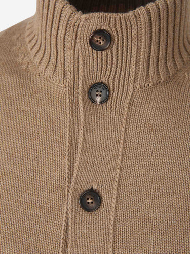 Zanone Hombre Barcelona Cárdigan Punto Lana color Camel sku 543-001154 02 - Foto 3
