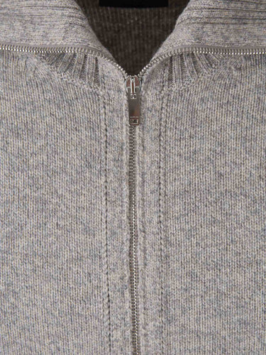 Zanone Hombre Barcelona Cárdigan Cremallera color Gris sku 543-001155 01 - Foto 3