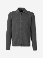 Zanone Hombre Barcelona Cárdigan Cuello Camisero color Gris sku 543-001156 01 - Foto 1