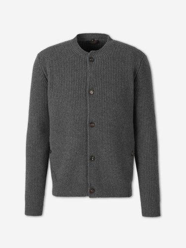 Zanone Hombre Barcelona Cárdigan Cuello Camisero color Gris sku 543-001156 01 - Foto 2
