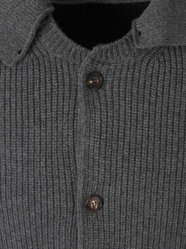 Zanone Hombre Barcelona Cárdigan Cuello Camisero color Gris sku 543-001156 01 - Foto 5