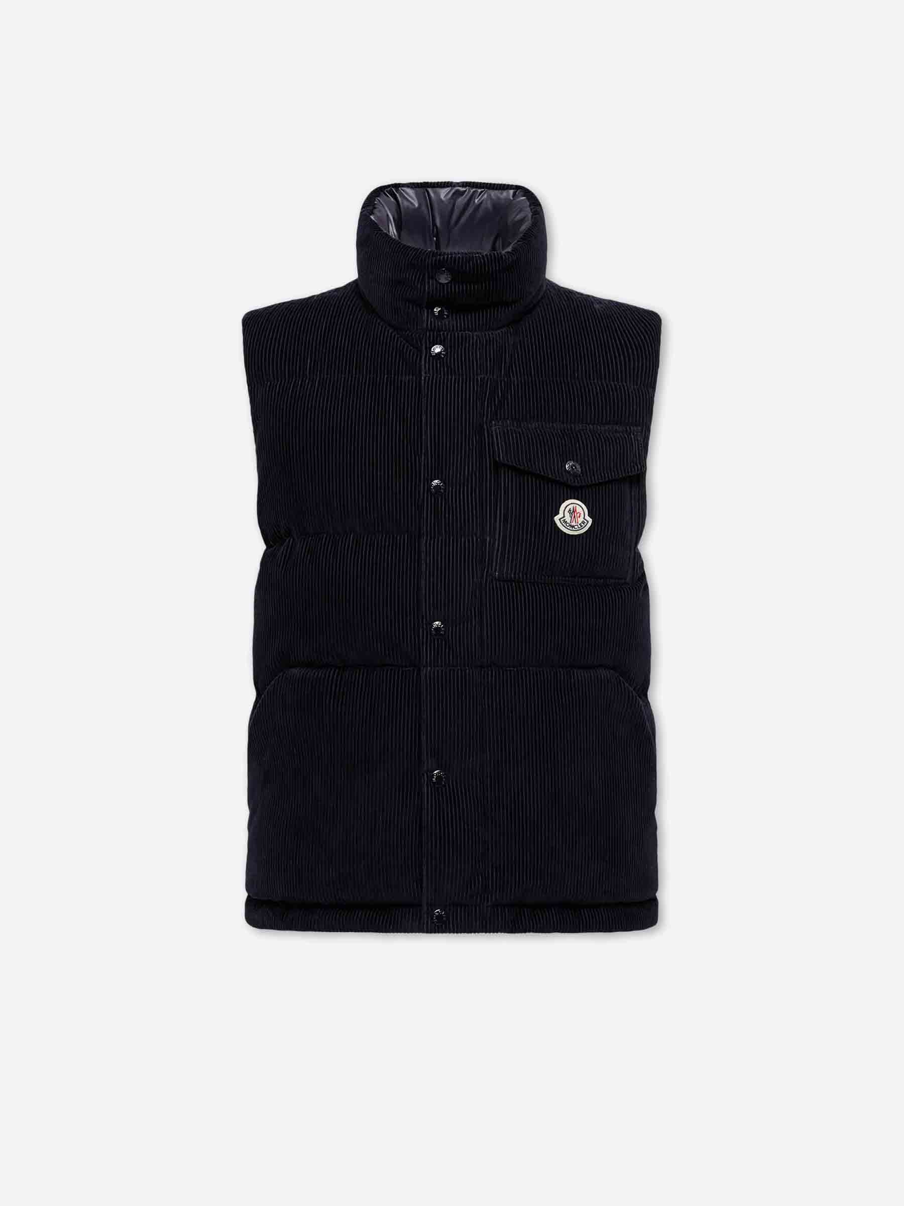 Moncler Hombre Barcelona Chaleco Pana Agen color Azul Marino sku 544-000604 01 - Foto 1