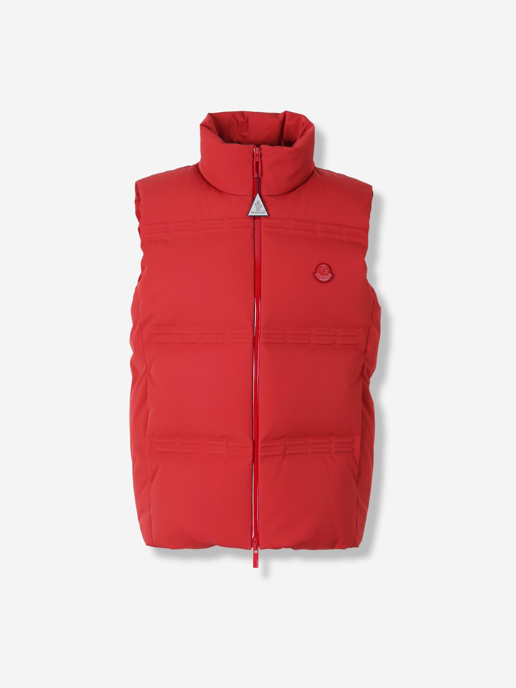 Moncler Genius Asap Rocky Hombre Barcelona Chaleco Acolchado Sparky color Rojo sku 544-000605 01 - Foto 1
