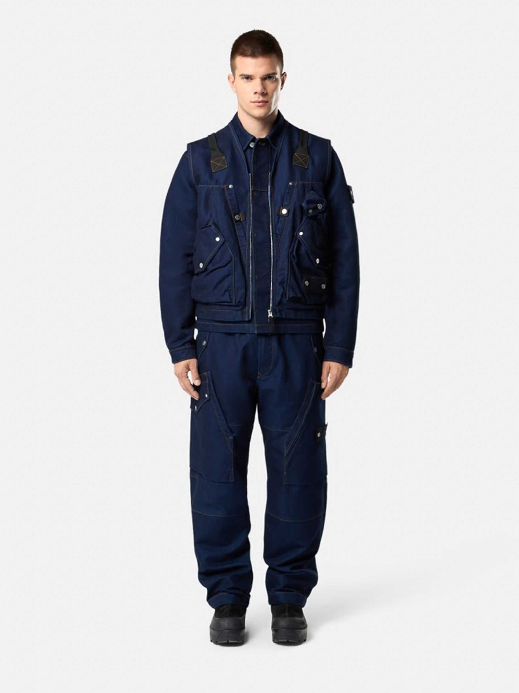 Stone Island Denim Hombre Barcelona Chaleco Denim Light-Rinsed color Azul Denim sku 544-000607 01 - Foto 2