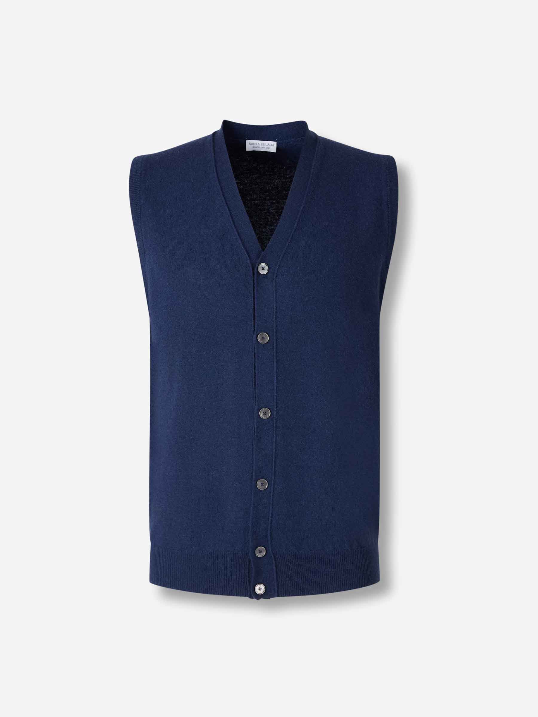 Santa Eulalia Hombre Barcelona Chaleco Punto Lana color Azul Marino sku 544-000608 02 - Foto 1