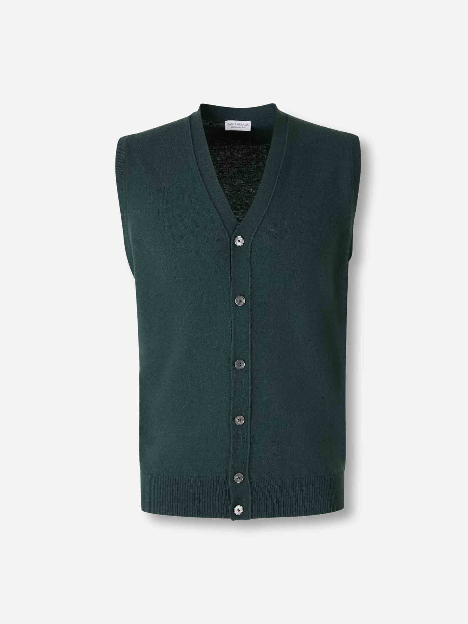 Santa Eulalia Hombre Barcelona Chaleco Punto Lana color Verde Jungla sku 544-000608 03 - Foto 1