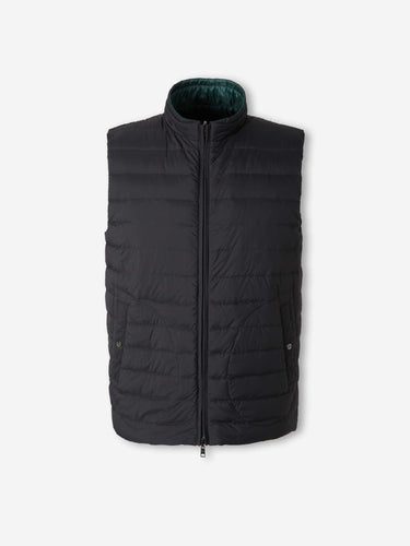 Herno  Barcelona Chaleco Plumífero Reversible color Verde Oscuro sku 544-000615 01 - Foto 2