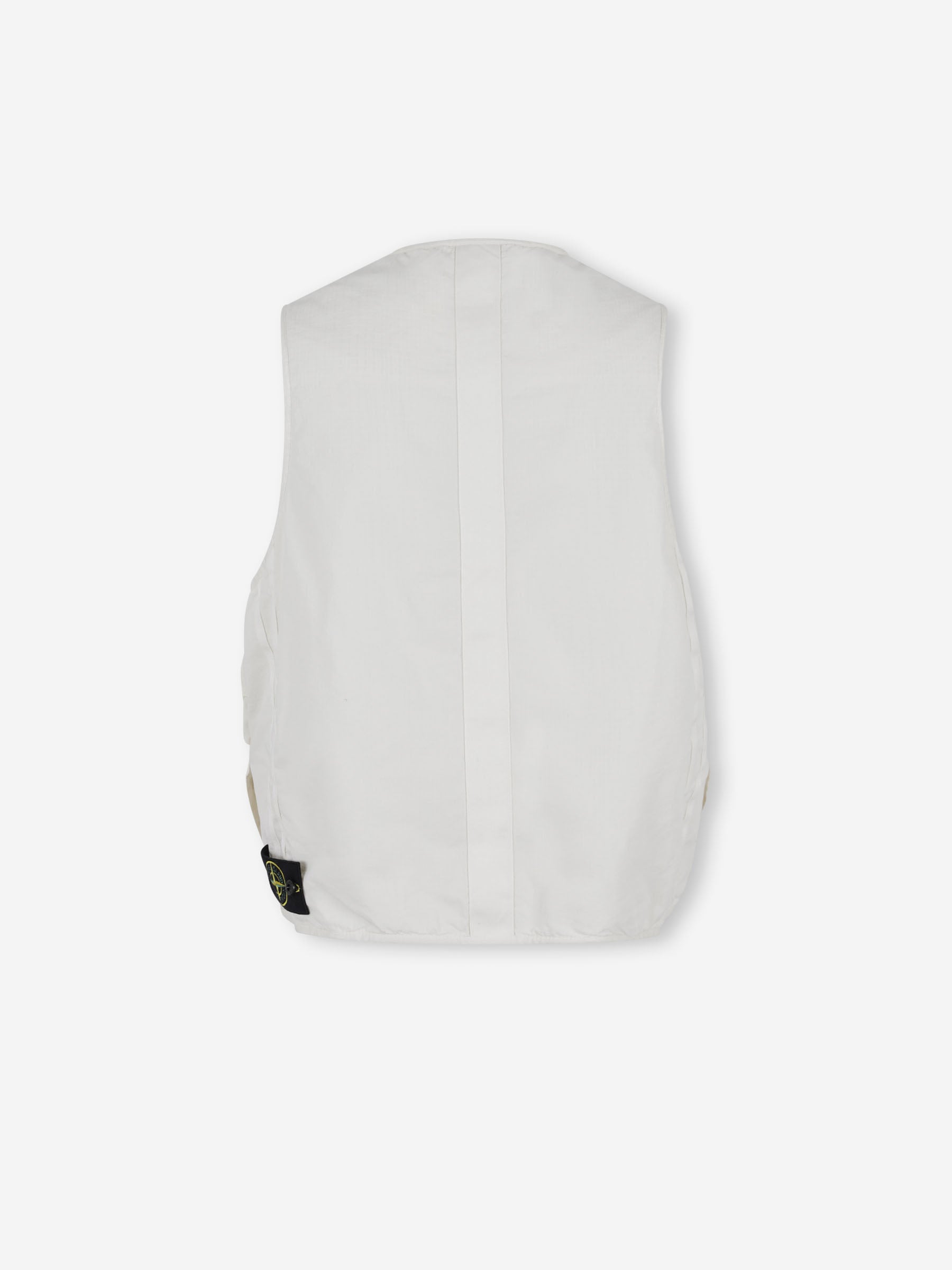 Stone Island Hombre Barcelona Chaleco Bolsillos color Marfil sku 544-000620 01 - Foto 2