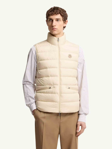 Moncler Hombre Barcelona Chaleco Plumífero Lechtal color Marfil sku 544-000622 01 - Foto 2